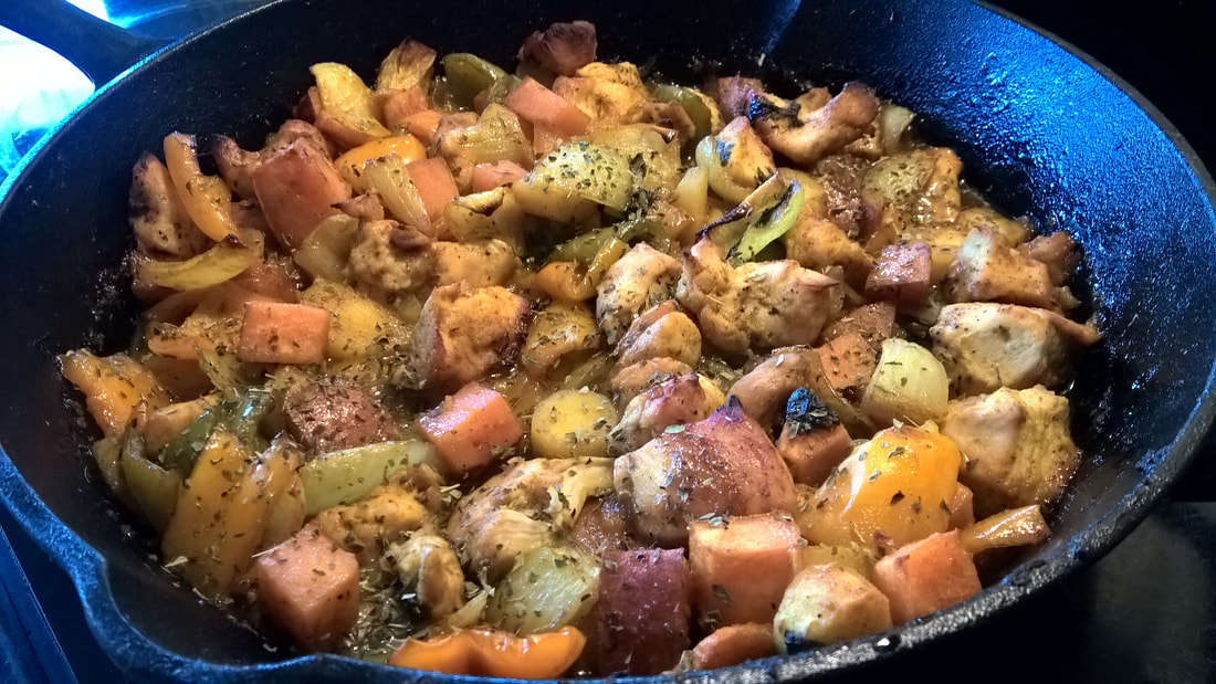 Sweet & Spicy Chicken & Roasted Vegetables