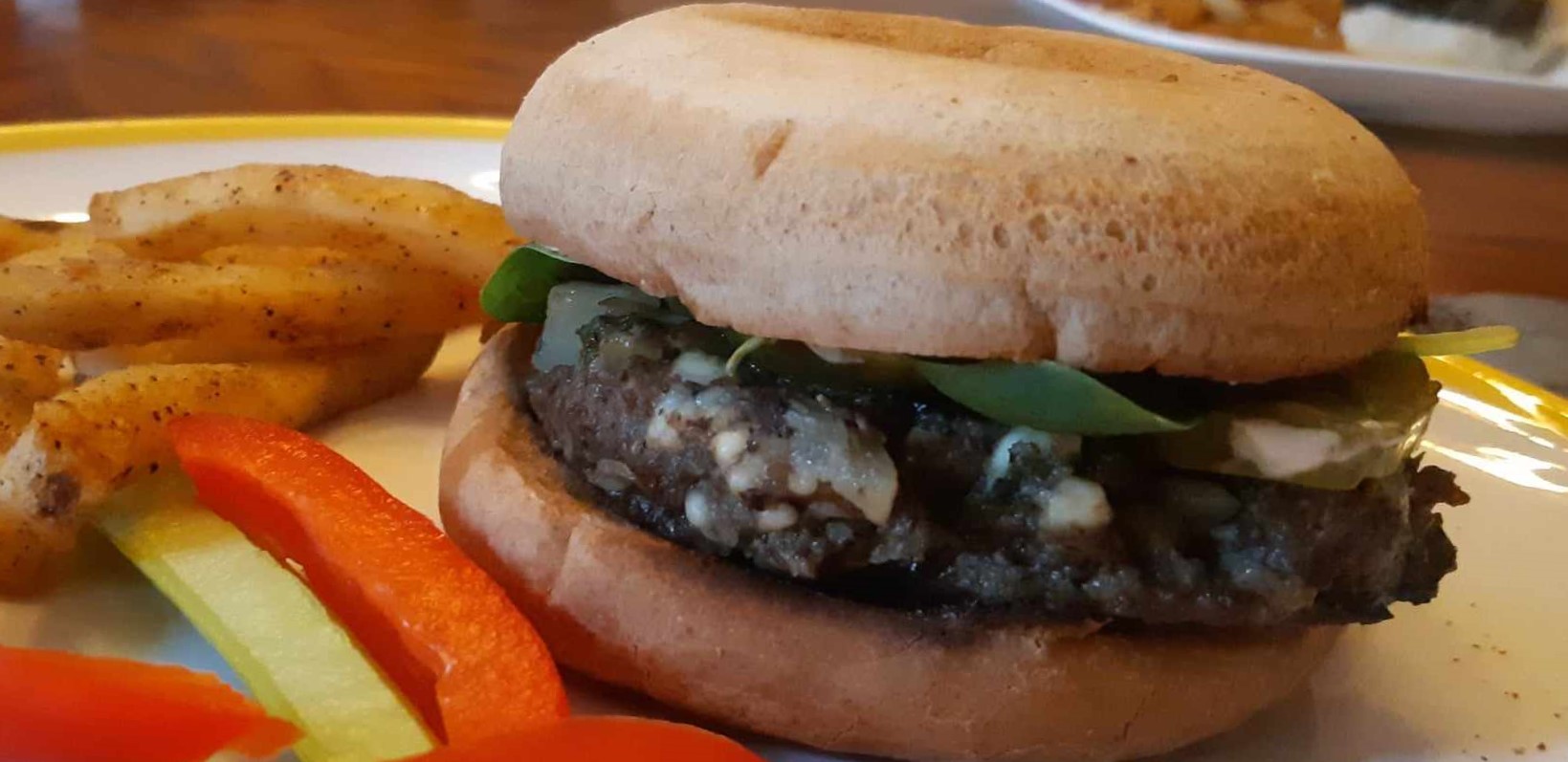 Spinach and Feta Burgers