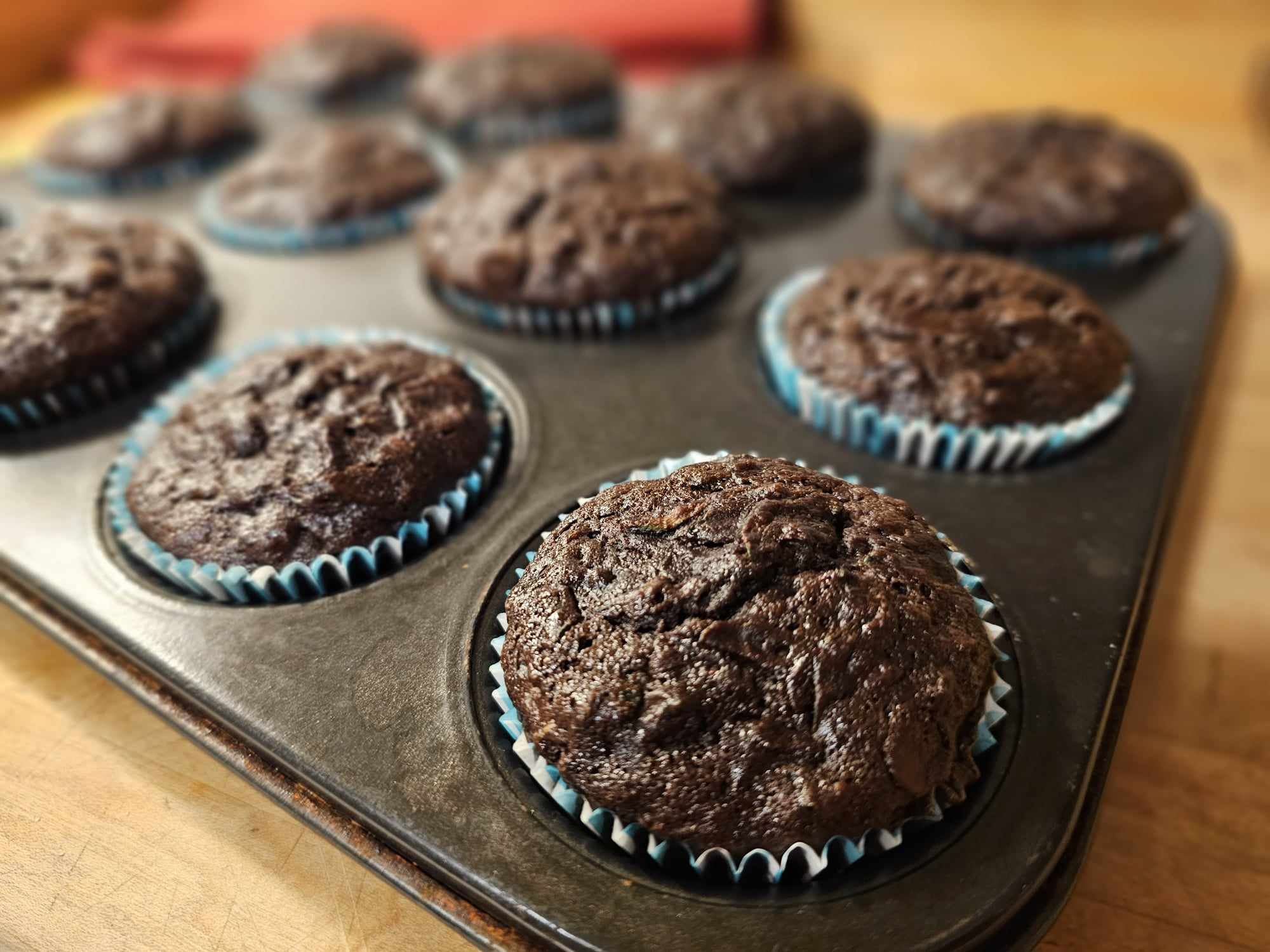 Chocolate Zucchini Muffins
