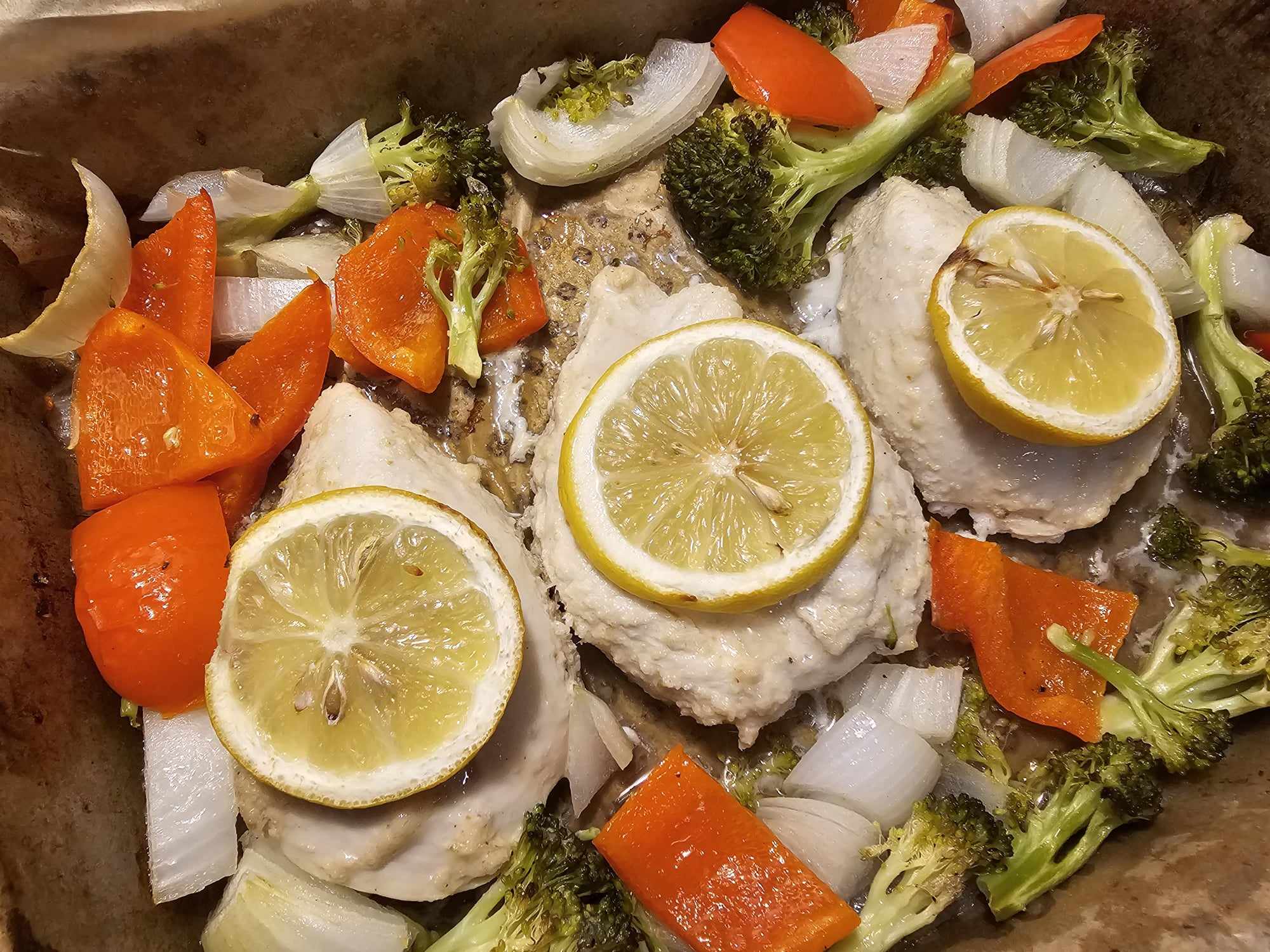 Lemon Ginger Chicken and Vegetables