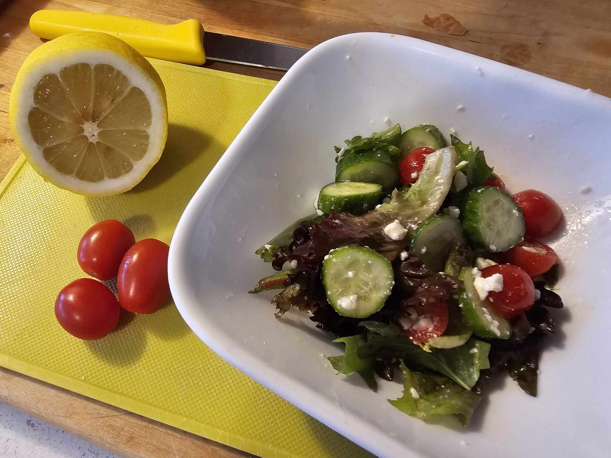 Simple Side Salad For One